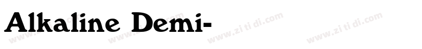 Alkaline Demi字体转换